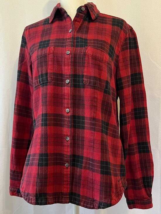 Woolrich Tops - Vintage Woolrich Women's Regular Heirloom Red Plaid Flannel Shirt